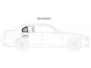 Стекло форточки (уголок) задней правой двери BMW 3-SERIES E90 05- 4D