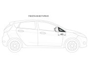 Стекло форточки (уголок ) переднее правое FORD FIESTA 5D HATCHBACK 08-