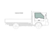 Стекло переднее правое опускное HYUNDAI PORTER H100 TRUCK 04-