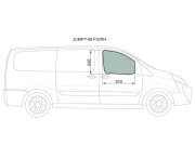 Стекло переднее правое опускное FIAT SCUDO/PEUGEOT EXPERT/CITROEN JUMPY 07-