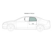 Стекло заднее левое опускное FORD MONDEO SED/LBK III 2007-