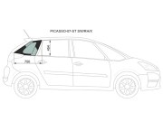 Стекло кузова (собачник) заднее правое CITROEN С4 PICASSO 07-