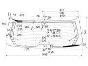 Стекло заднее (крышка багажника) с обогревом BMW X5 E70 07-