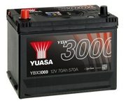 Аккумулятор YUASA YBX 3000 72Ач 630А прямая/п.