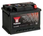 Аккумулятор YUASA YBX 3000 60Ач 550А обратная/п.