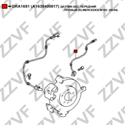 Датчик абс передний правый