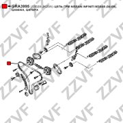 ЦЕПЬ ГРМ NISSAN INFINITI M35/45 (04-09), QX50/EX, QX70/FX