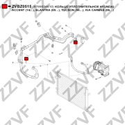 КОЛЬЦО УПЛОТНИТЕЛЬНОЕ HYUNDAI ACCENT (14…), ELANTRA (00…), TUCSON (04…), KIA CARENS (06…)