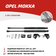 Газовые упоры капота для Opel Mokka 2012-2016, 2 шт.,