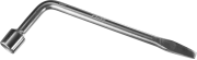 Ключ баллонный ЗУБР Мастер L-образный, с монтажной лопаткой, 19мм