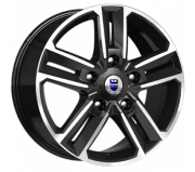 Диск литой КИК 8x18R 5/114,3 Алмаз чёрный